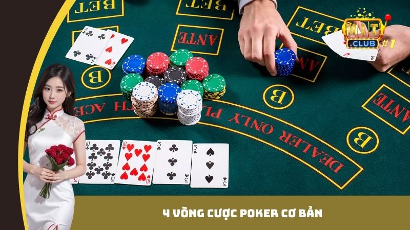 4 vòng cược Poker cơ bản
