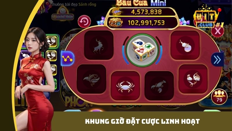 Khung giờ đặt cược linh hoạt
