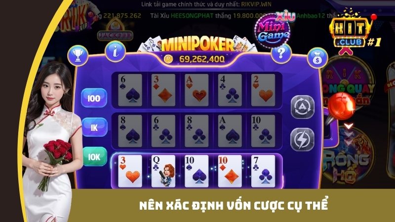 Nên xác định vốn cược cụ thể