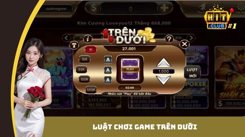 Luật chơi game Trên Dưới