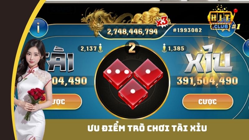 Ưu điểm trò chơi tài xỉu